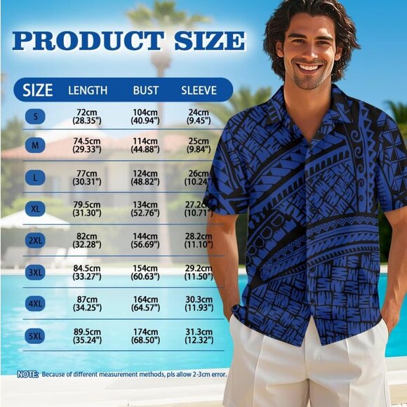 Polynesian Couples Outfits Matching Sets Women Dress Men Shirt Beach Luau - Picture 7 of 7